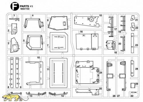 Tamiya 19007700 teile - f,