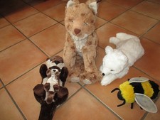 IKEA Stofftier Sammlung (Luchs, Otter, Polarfuchs, Biene)