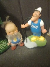 2 Vintage alte DDR? Puppe Gummi Figur Sammlerstücke