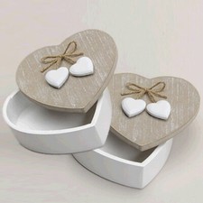 Dose Herz aus Holz und Ton