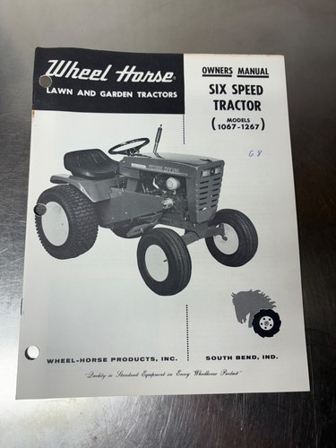 Original wheel horse 1067 - 1067, 1267