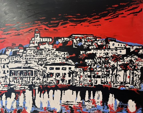 Original ölgemälde ibiza - original,