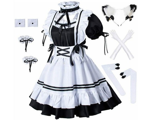 Anime french maid apron lolita - french,