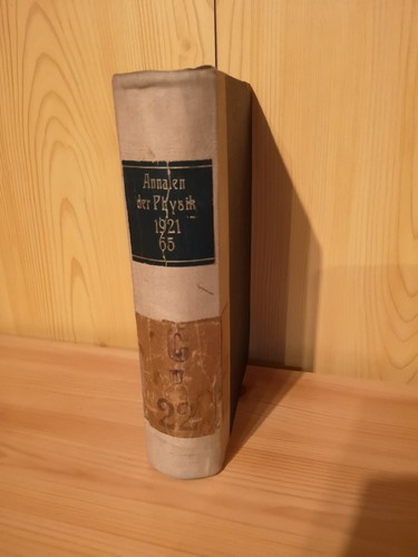 Annalen der physik - physik, disput