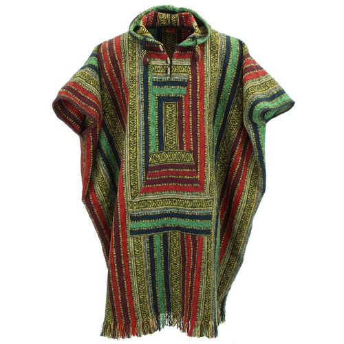 Lang poncho mit kapuze - mit,