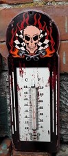 Blech Thermometer Skull