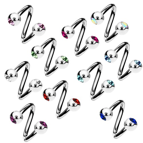 2mm lippen piercing zirkonia - 1,2mm,
