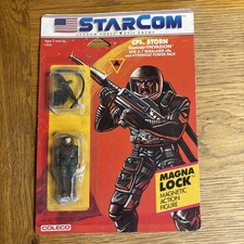 Vintage 1986 Rare Starcom Cpl Storn Coleco Figure Carded Action