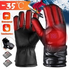 Beheizbare Handschuhe Ski Snowboard Winter Handschuhe Wasserdicht Temp Regler