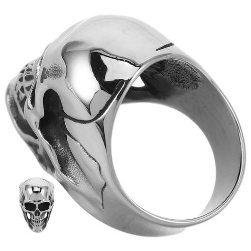 Retro punk totenkopf - , totenkopf-schmuck