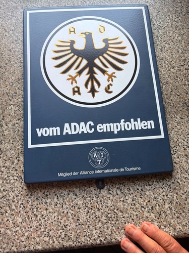 Altes emailleschild - altes,