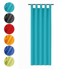 Gardine Blickdicht Schlaufen Vorhang Schlaufenschal Gardinen Vorhänge Dekoschal