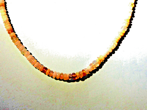äthiopische welo opal kette - opal,