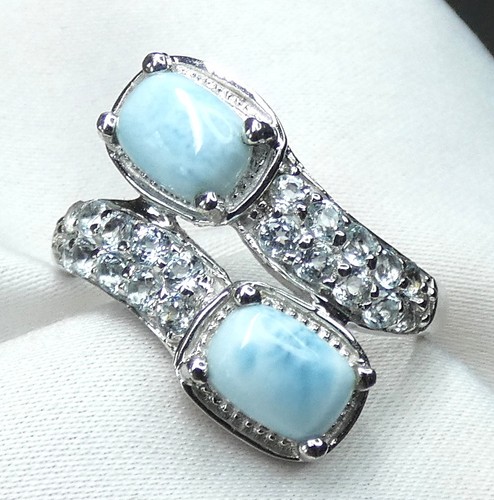 Larimar bergkristall ring - 💙larimar,