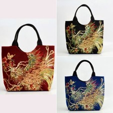 Damen Pfau Stickerei