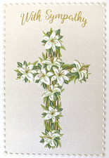 "With Sympathy" White Flower