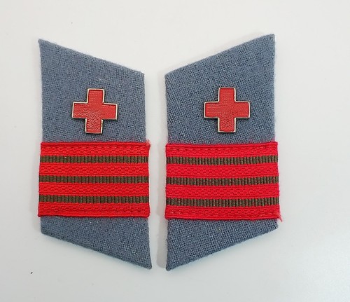 Paar kragenspiegel ddr drk - kragenspiegel,