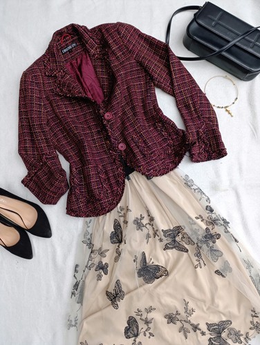Dress tweed blazer 36 s - tweed,