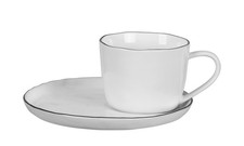 Broste Copenhagen Salt Tasse mit Untertasse 0,15l