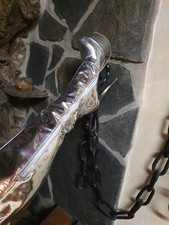 Lack Overknee Plateau Stiefel Silber Gr 41 Neu