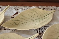 getöpferte Schale Blatt Dekoschale Obstschale Handarbeit verschiedene Größen