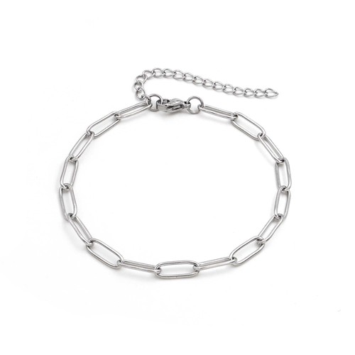Paperclip armband edelstahl - paperclip,