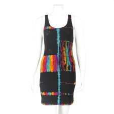 Kleid Shirt ärmelos Batik