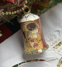 Gustav Klimt Glocke, Hängeglocke, Der Kuss, Porzellanglocke, selten