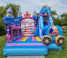 Hüpfburg Prinzessinnenparadies + Gebläse + sehr guter Zustand