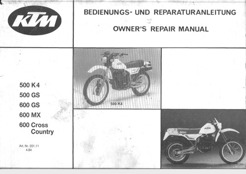 Werkstatthandbuch ktm 500 - ktm,