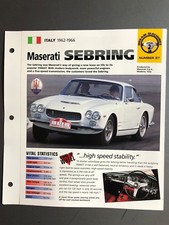 1962 - 1966 Maserati Sebring
