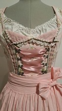 Krüger Dirndl Größe 32, 30, xxs, xs Rosa Mieder Baumwolle Oktoberfest