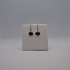 Silber Ohrhänger in Schwarz