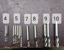 Schaftfräser Set Metall HSS Fräser  DDR  4mm 5mm 7mm 8mm 9mm 10mm Stiftfräser B1