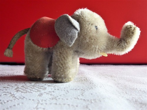 Steiff elefant aus - aus, mohair