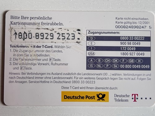 Deutsche telekom card - deutsche, dm
