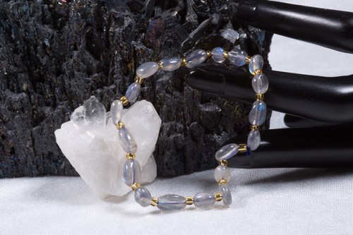 Edelstein armband grauer - edelstein,