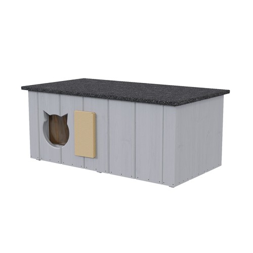 Qls katzenhaus aus holz - qls,