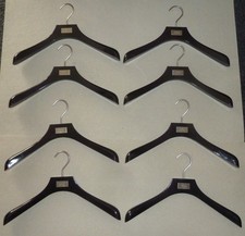 "Boss" 8x original Hugo Boss Kleider-Bügel aus Holz schwarz lackiert - gebraucht