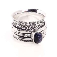 Versilbert spange ring - versilbert,