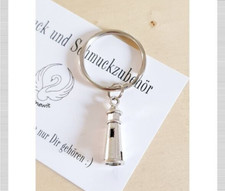 SWANEWIT Maritimer Schlüsselanhänger ♥ Geschenkidee Schmuck Leuchtturm Silber