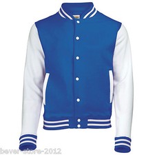 Unisex Collegejacke Baseball College Jacke Sweatjacke Kontrast Mehrfarbig XS-3XL