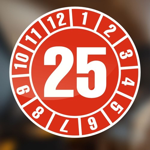 Prüfplakette 2025 mm - 2025, 25