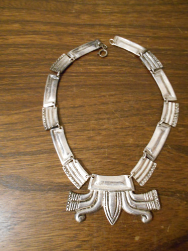 Vintage halskette bronze - halskette,