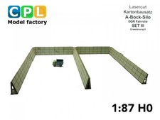 A-Bock-Silo - DDR Fahrsilo - SET III – Erweiterungsbausatz II 1:87 H0 DDR LPG 