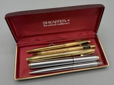 Sheaffer Imperial Trio Gold Electroplated Füller Kugelschreiber 12K GF 14k 585