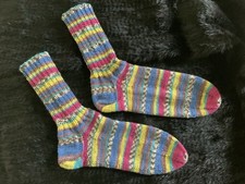 Handgestrickte Socken, Stricksocken Wollstrümpfe, Wollsocken, Handarbeit 42/43