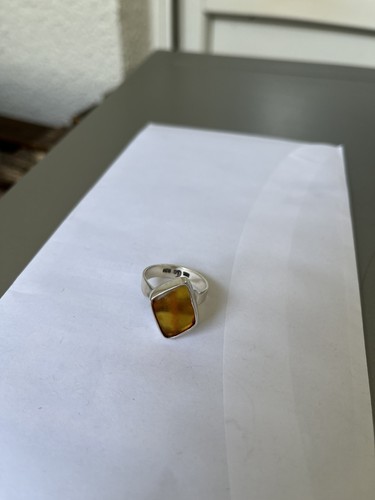 Vintage 925er silber - silber, bernstein