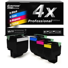 4x PRO Toner f�r Lexmark