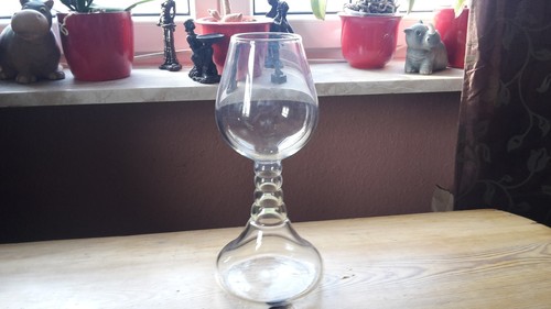 Alte glas vase seltene form - vase,